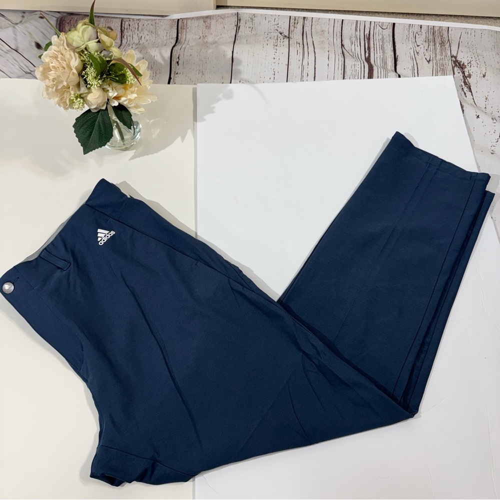 Adidas Men's Golf Ultimate 365 3-Stripe Tapered Pants Navy 38x32 - Picture 3 of 7
